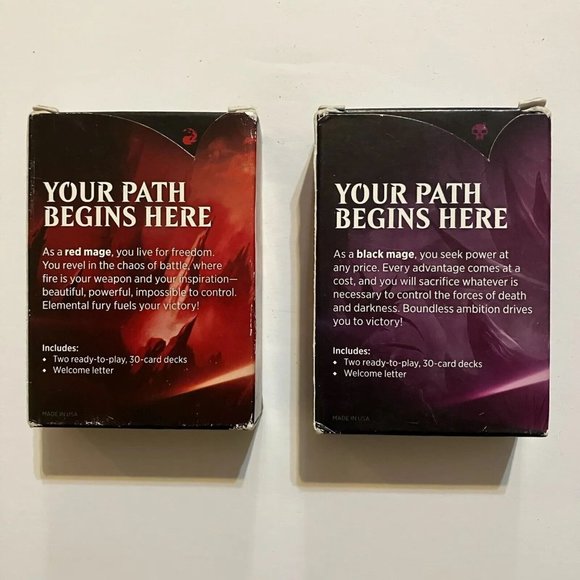 Magic The Gathering 2018 Welcome Starter Decks Black Red Mage - Picture 2 of 4